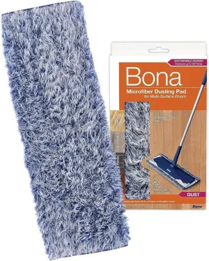 3 Pack Bona Dusting Pad | Designed on Hardwood, Stone, Tile and Laminated Floors | 4" W x 15" L…