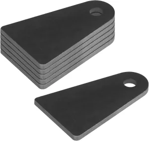 6 Pcs Heavy Duty Weld on Tabs, 4-1/4" Height, 2-3/4" Wide, 1/2" Hole, Flat Bottom Shock Tabs, 7/32" Thick