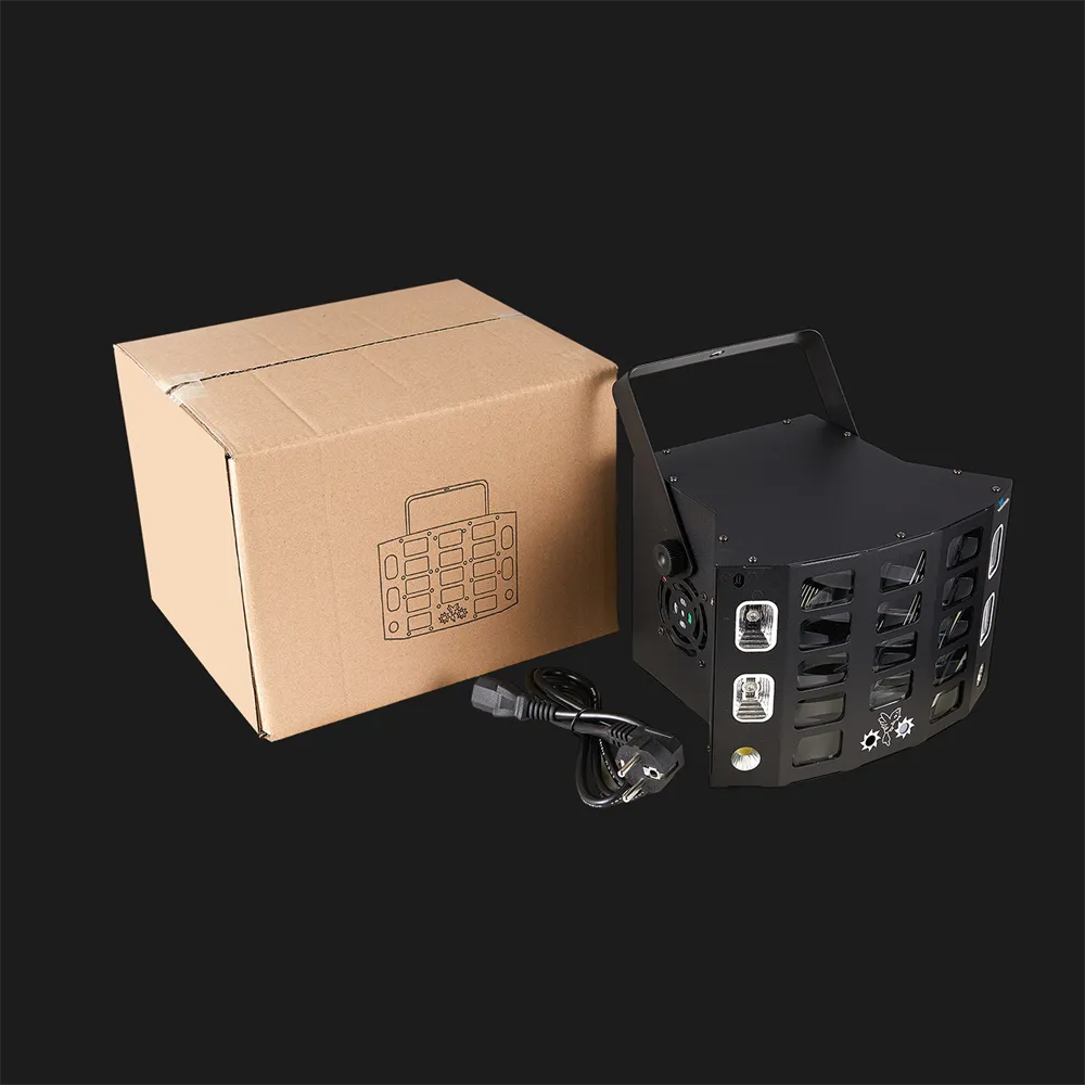 80W Butterfly Laser Lights 5-in-1 Disco Stroboscope with Remote Control