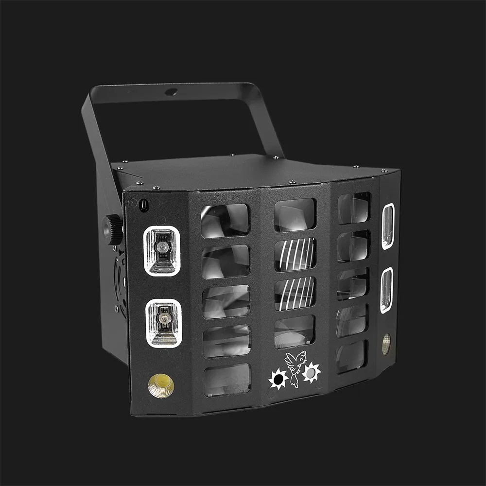 80W Butterfly Laser Lights 5-in-1 Disco Stroboscope with Remote Control