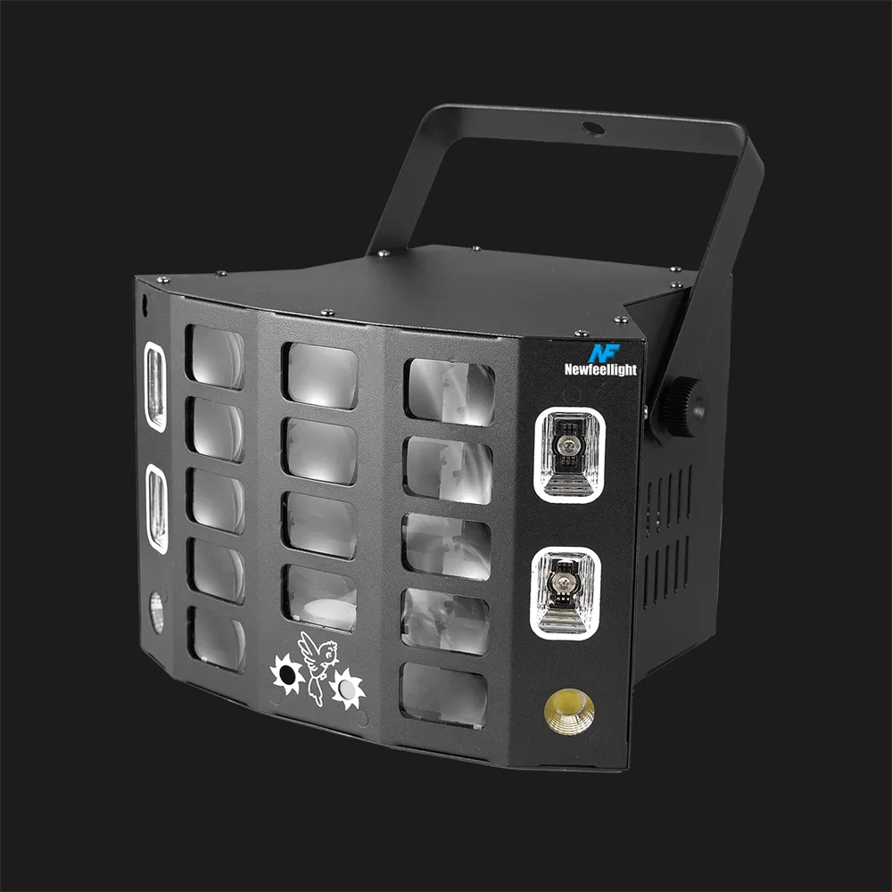 80W Butterfly Laser Lights 5-in-1 Disco Stroboscope with Remote Control
