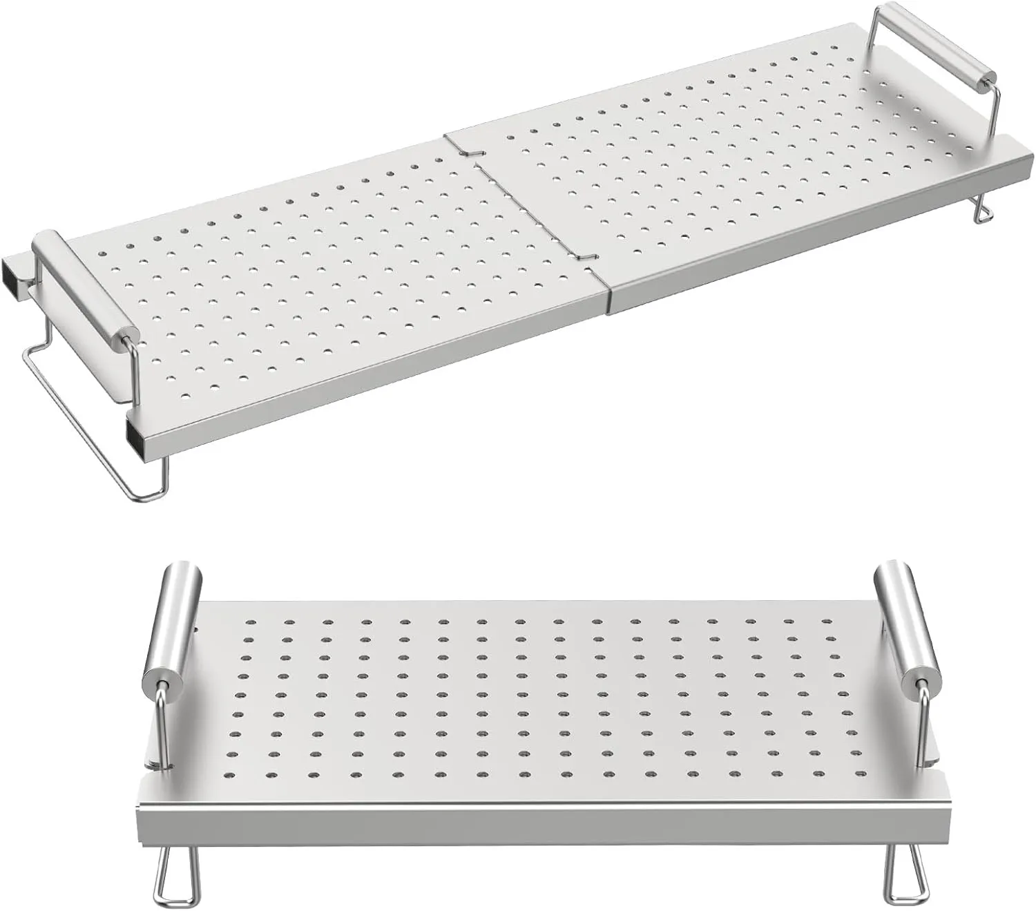 Adjustable Griddle Warming Rack for Blackstone 36 28 22 17 Inch Grill, Heavy Duty Stainless Steel Cooling Rack Warming Tray for Weber Charbroil Nexgrill and Most Flattop TableTop Griddle