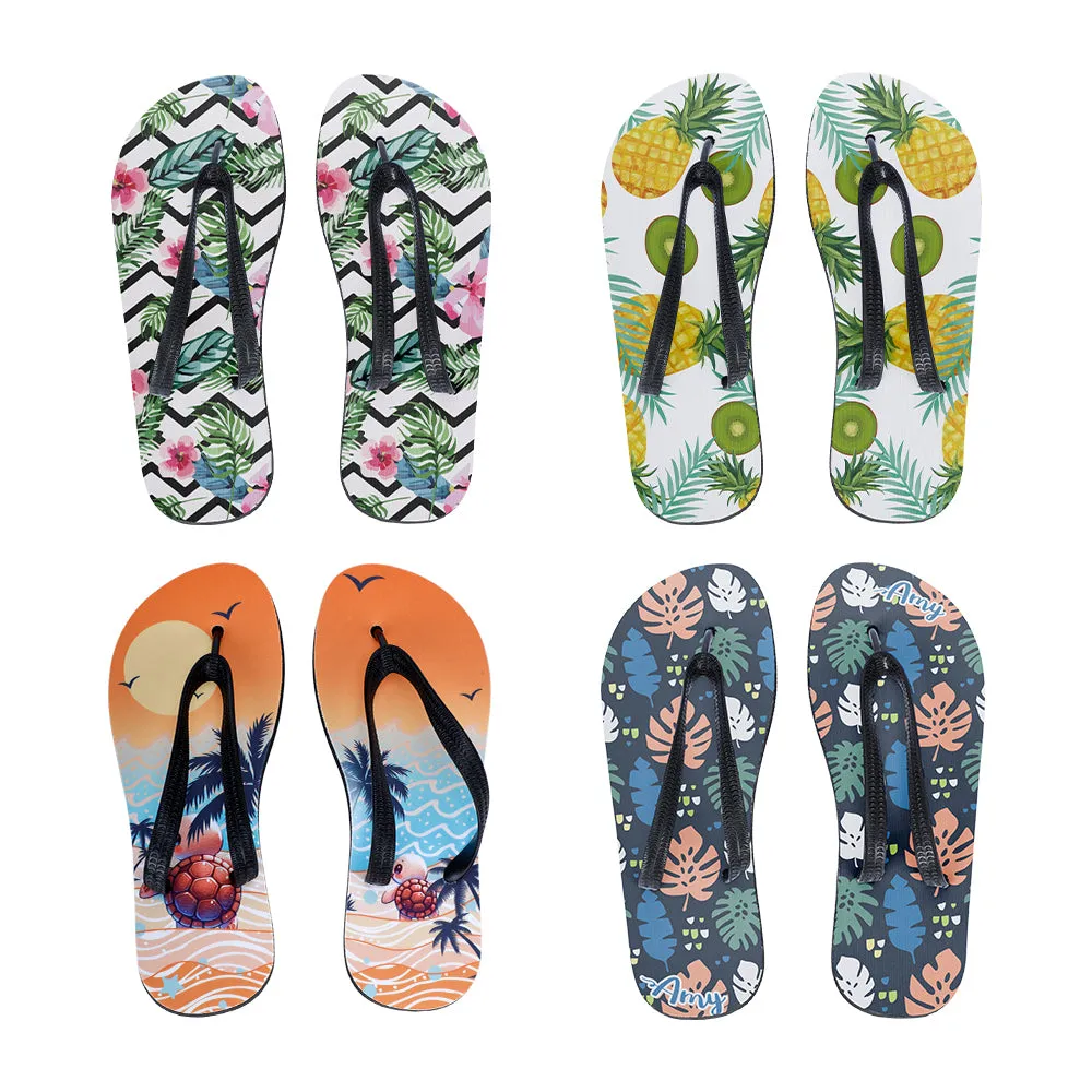 Adults Flip Flop-Black Sole-S-20pcs