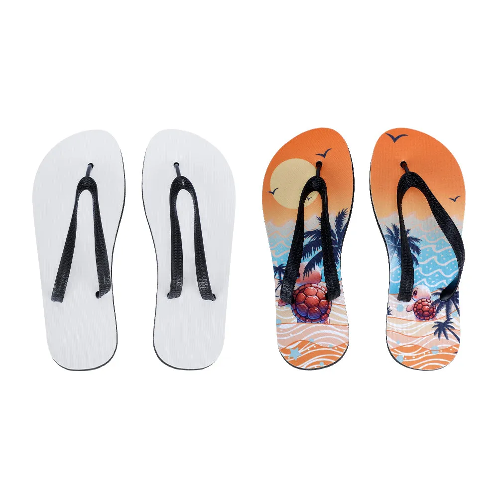Adults Flip Flop-Black Sole-S-20pcs