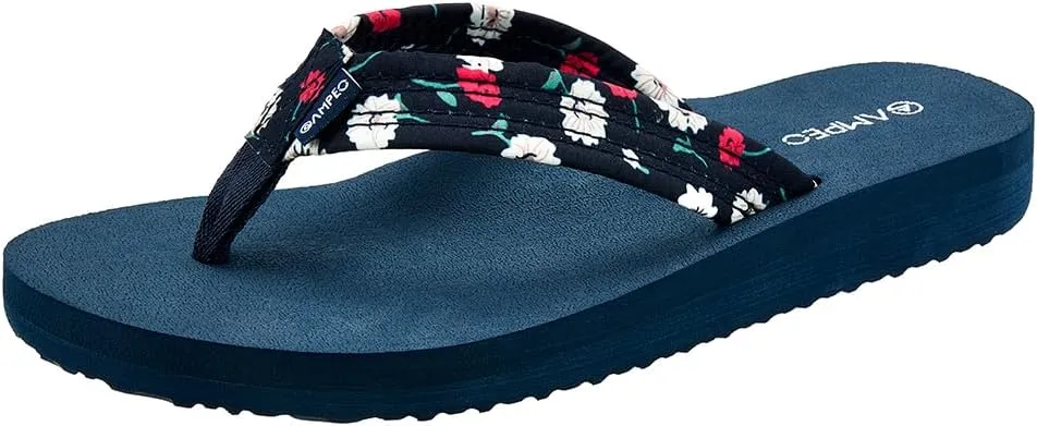 Ampeo Women's Arch Support Flip Flops Comfortable Casual Summer Beach Thong Sandals