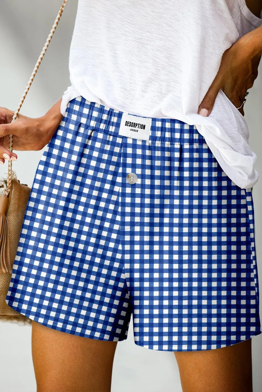 Angerella Women Casual Shorts Drawstring Comfy Elastic Waist Shorts Summer Pull On Short Pants with Pockets