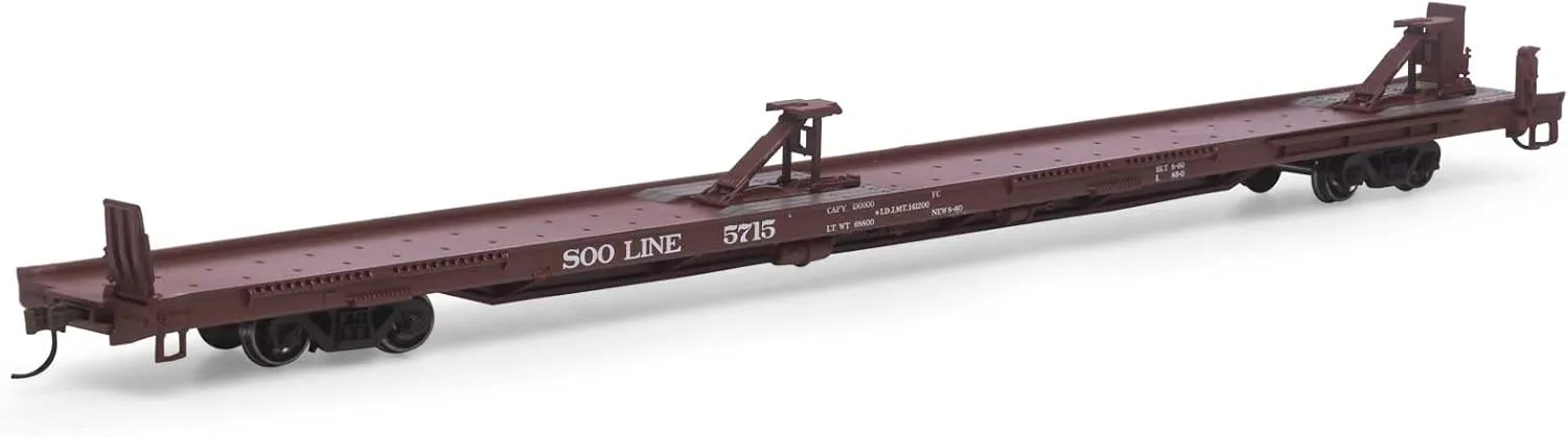 Athearn HO RTR 85' TOFC Flat SOO #5715 ATH27674 HO Rolling Stock