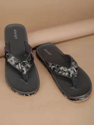 Avant Men's Mariner Flop Flops - Grey/Black