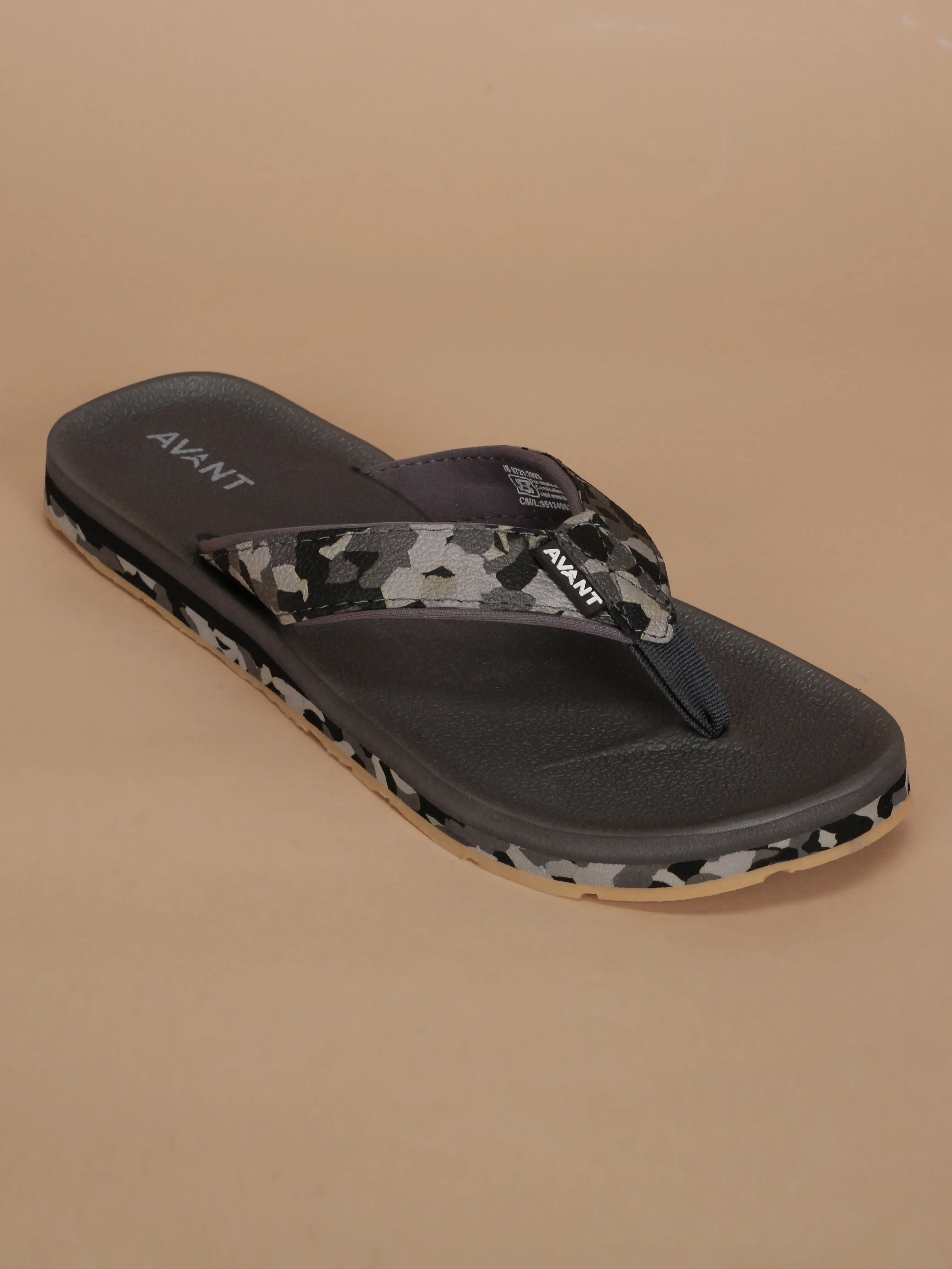 Avant Men's Mariner Flop Flops - Grey/Black