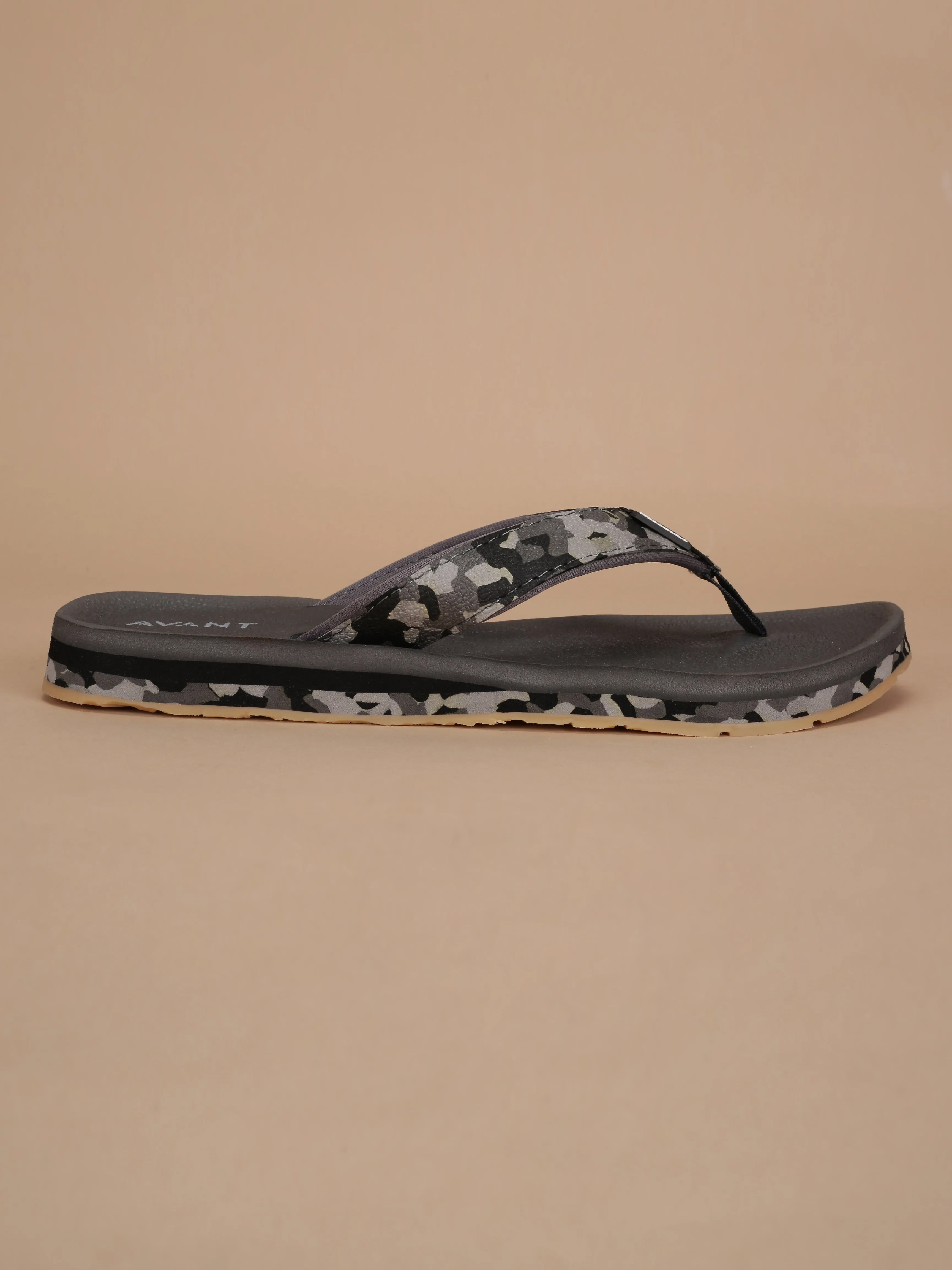 Avant Men's Mariner Flop Flops - Grey/Black