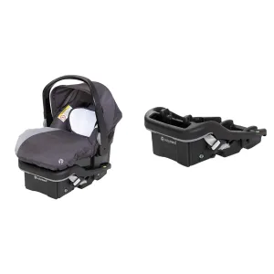 Baby Trend Ez-Lift 35 Plus Infant Car Seat and EZ-LiftTM 35 Plus Infant Car Seat Base Bundle, Includes Liberty Grey Seat and Black Base