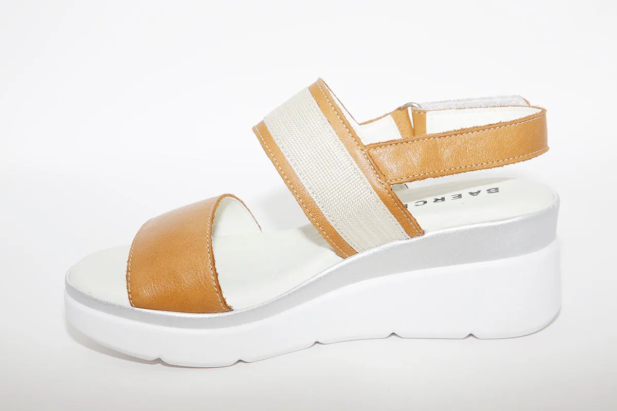 BAERCHI - 39301 WEDGE SANDAL - TAN