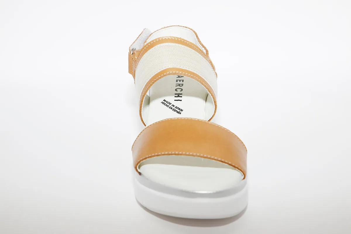 BAERCHI - 39301 WEDGE SANDAL - TAN