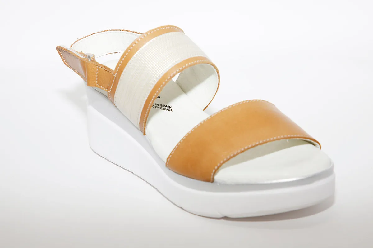 BAERCHI - 39301 WEDGE SANDAL - TAN