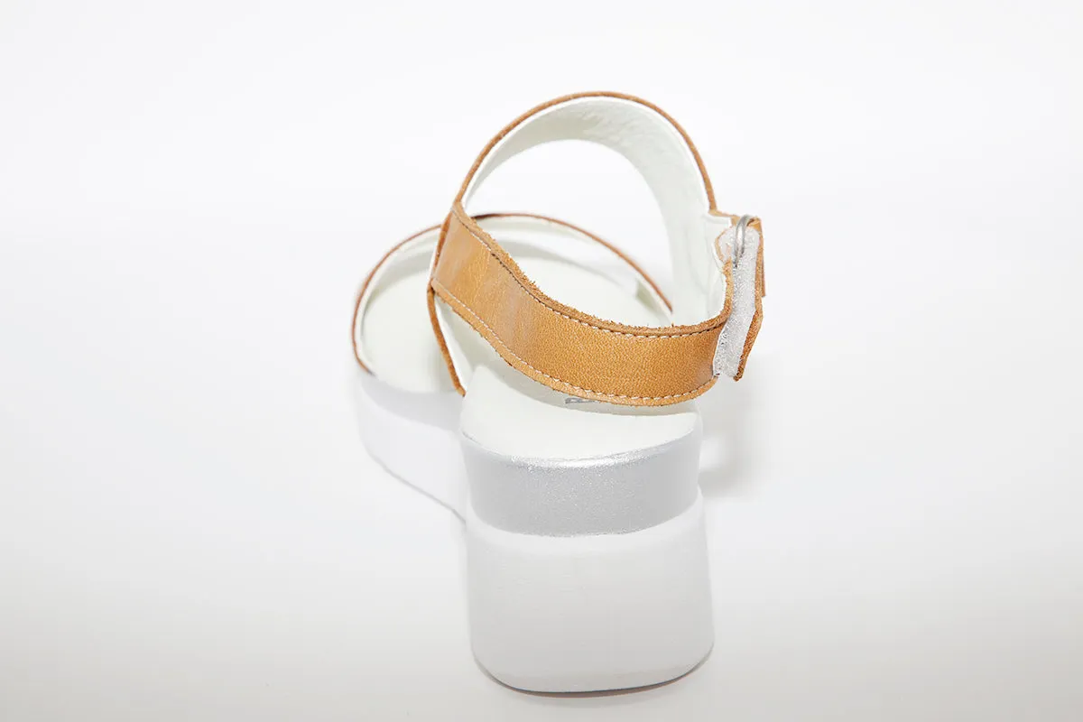 BAERCHI - 39301 WEDGE SANDAL - TAN