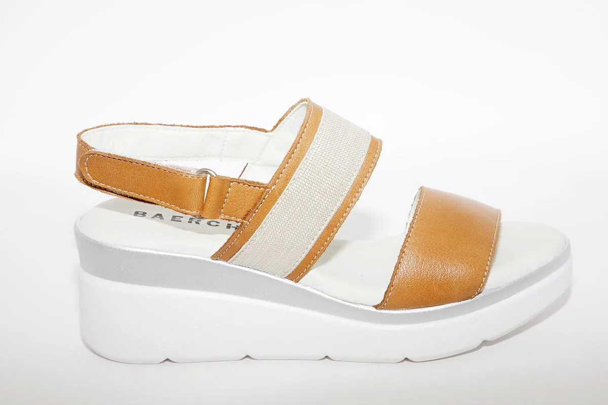 BAERCHI - 39301 WEDGE SANDAL - TAN