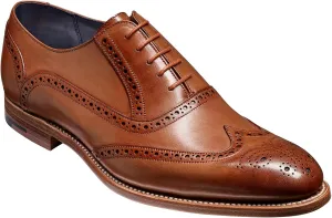 BARKER Valiant Men's Handmade Oxford Derby Shoes - Premium Calf Leather, Goodyear Welted, Hand-Painted Finish, Classic Formal Style