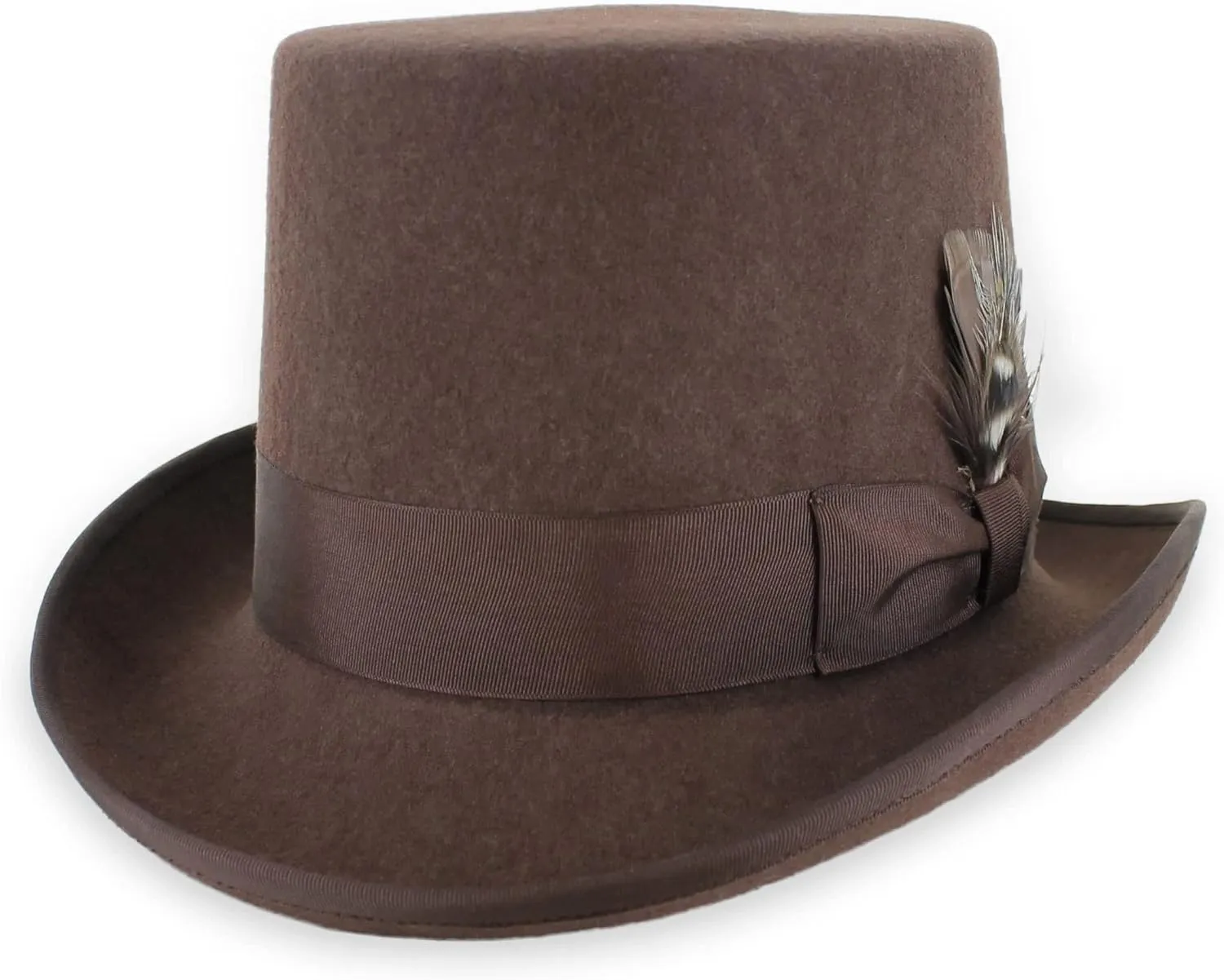 Belfry Mens Top Hat Satin Lined Topper 100% Wool in Black Grey Navy Pearl