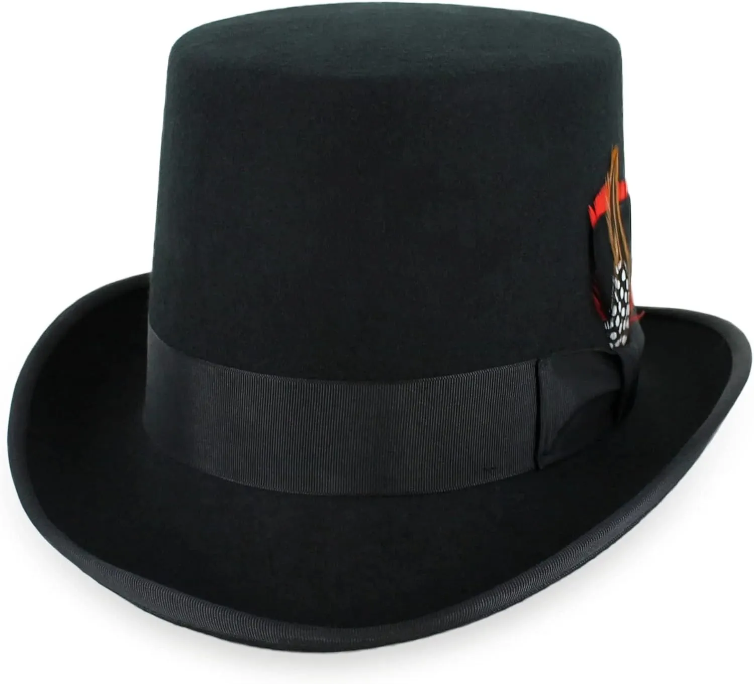 Belfry Mens Top Hat Satin Lined Topper 100% Wool in Black Grey Navy Pearl