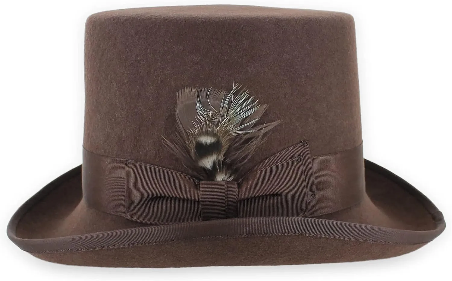 Belfry Mens Top Hat Satin Lined Topper 100% Wool in Black Grey Navy Pearl