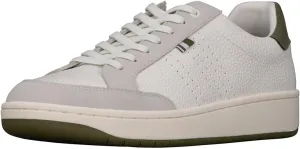 Ben Sherman Men's Martin Sneaker, White/Whisper White/Grey/Army, 10.5