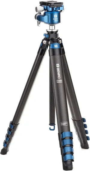 Benro Blackbird CF 1 Series, 5 Section Tripod with G36PT Low Profile Inverted Ballhead Head