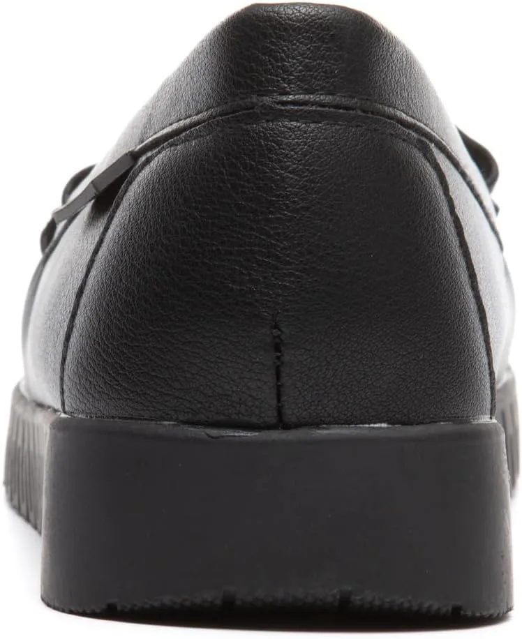 Bernal Loafers for Women Slip On Penny Loafers Hollow Out Breathable Slip On Flat Shoes Work Walking Shoes with Buckle