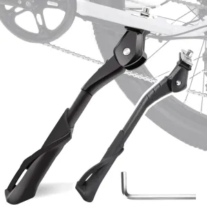 Bike Kickstand for Haibike SDURO Nduro 5.0, Aluminum Adjustable Kickstand Foot Side Stand Suppor Rear Side Bicycle Stand with Non-Slip Rubber Foot,C