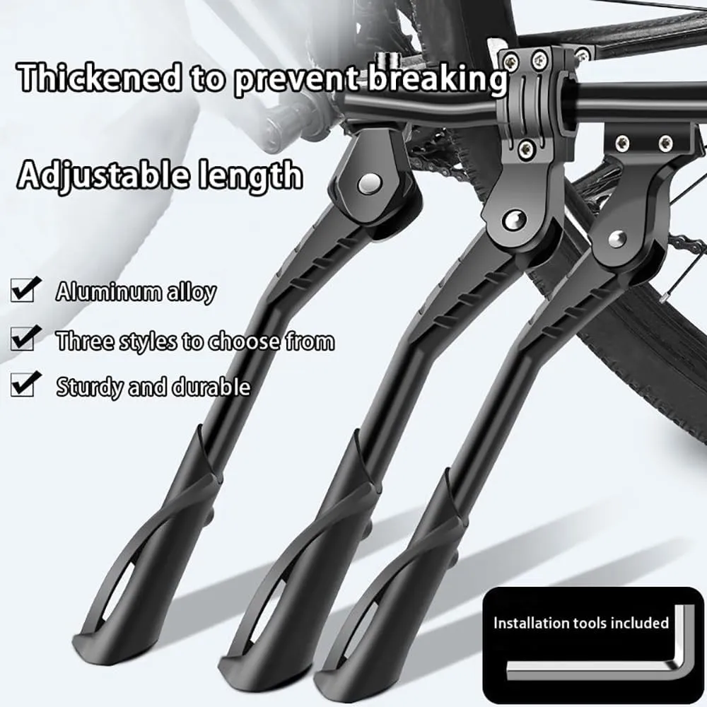 Bike Kickstand for Haibike SDURO Nduro 5.0, Aluminum Adjustable Kickstand Foot Side Stand Suppor Rear Side Bicycle Stand with Non-Slip Rubber Foot,C