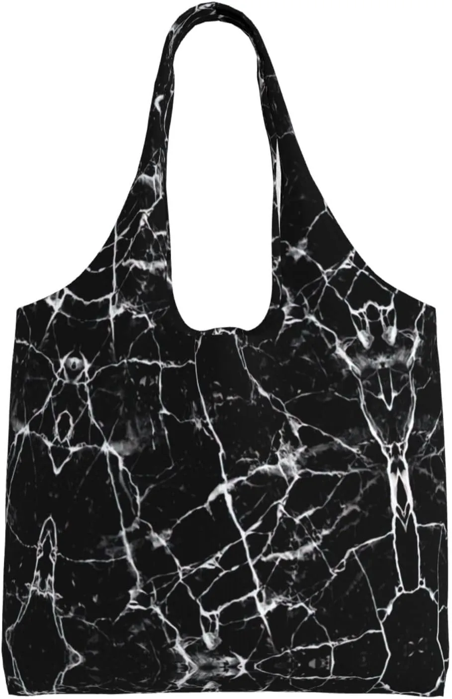 Black Gold Marble Print Tote Bags Reusable Grocery Bags Shopping Bags For Groceries Reusable Bags Foldable Shopping Bag
