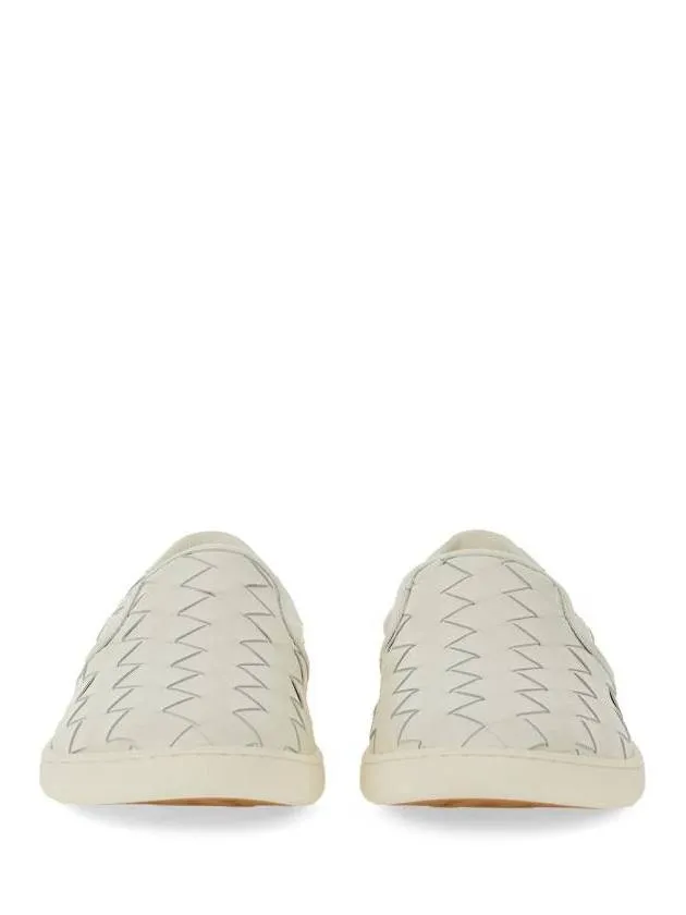 Bottega Veneta Sawyer Intrecciato Calfskin Slip-Ons White