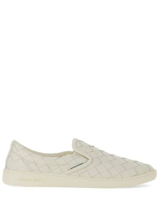 Bottega Veneta Sawyer Intrecciato Calfskin Slip-Ons White