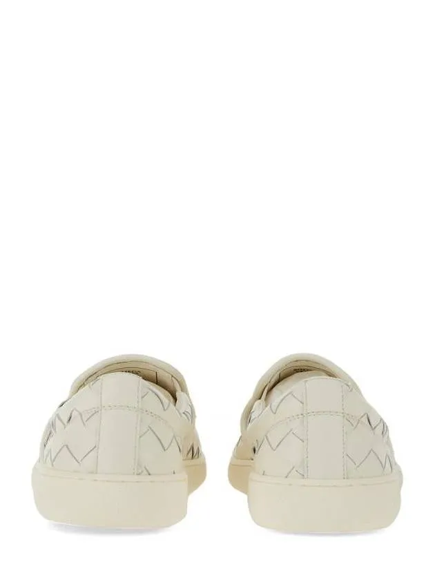 Bottega Veneta Sawyer Intrecciato Calfskin Slip-Ons White