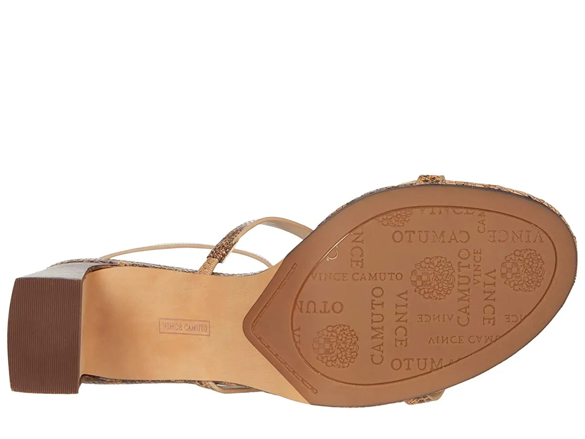 Brown Camuto Sandal High Ankle Lightweight Block Heel Sale-priced Camel Balindah Vince Pump Strap
