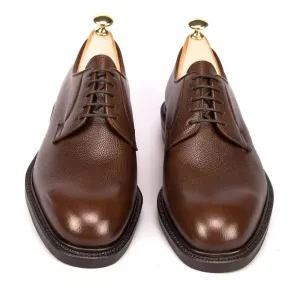 BROWN GRAIN DERBY SHOES