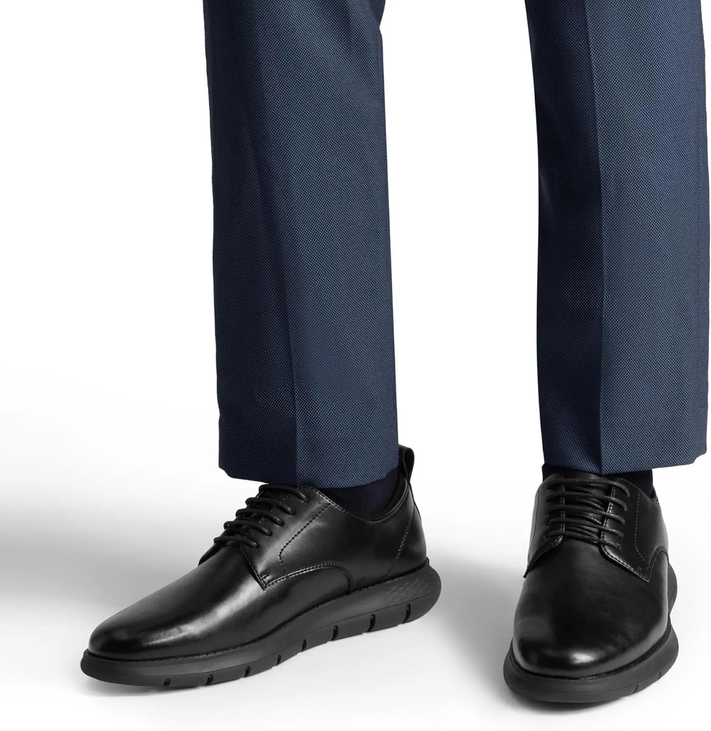 Bruno Marc Men's Casual Dress Sneakers Formal Business Shoes, Breathable Leather Upper Comfort Lightweight Cushioning Oxfords Crossflex NeatLite