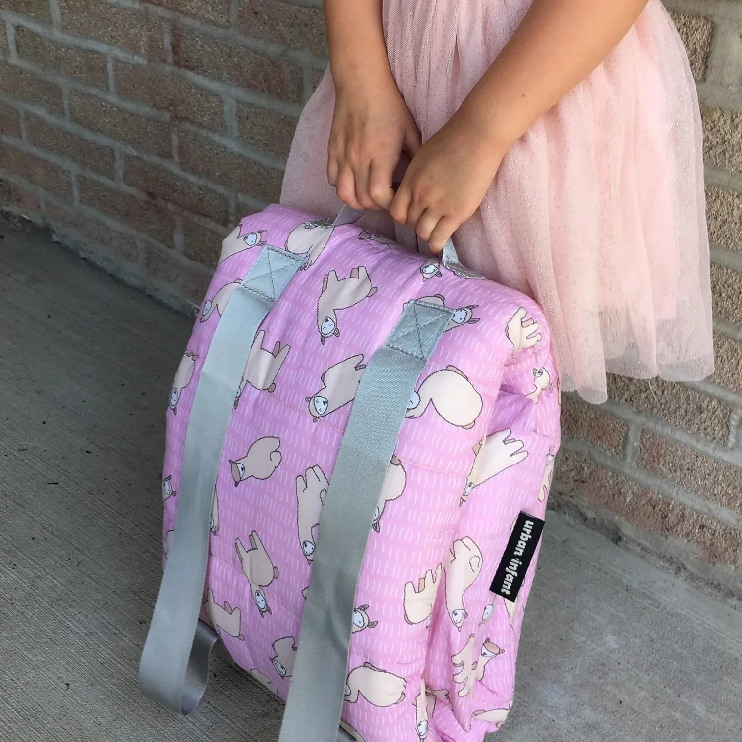 Bulkie Toddler Nap Mat - Sleep Mat for Kids Daycare and Preschool - Folds Up to Carry on Back - Bunnies