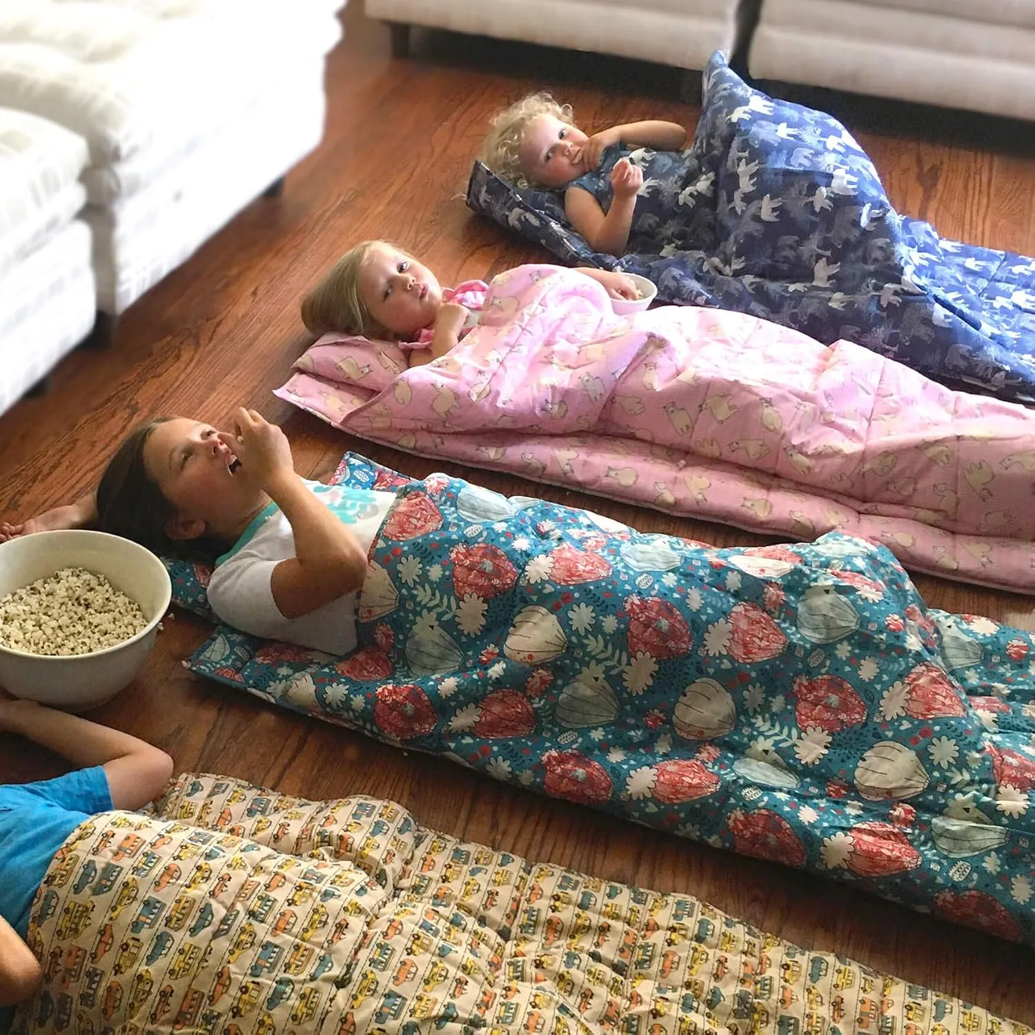 Bulkie Toddler Nap Mat - Sleep Mat for Kids Daycare and Preschool - Folds Up to Carry on Back - Bunnies