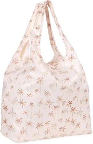 Bumkins Reusable Grocery Shopping Tote Bag for Women, Large Boho Style with Handles, Foldable, Washable, Shoulder Straps