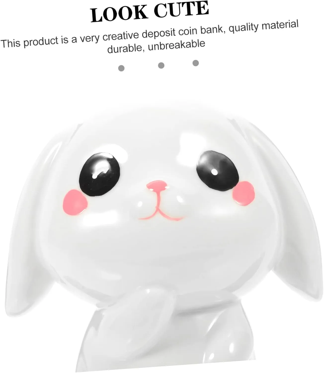 Bunny Design -Fall Money Jar Cute Piggy Bank for Boys and Girls Ceramic Savings Decor for Rooms Table Decoration Encourages Saving Habits