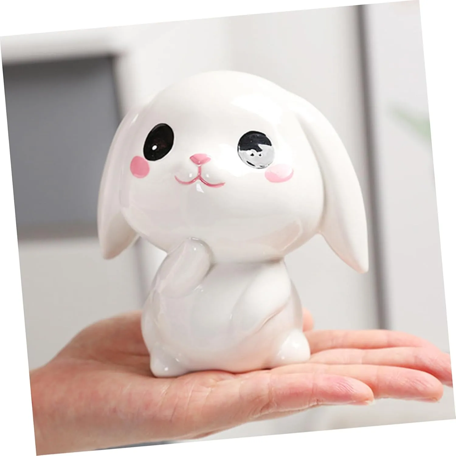 Bunny Design -Fall Money Jar Cute Piggy Bank for Boys and Girls Ceramic Savings Decor for Rooms Table Decoration Encourages Saving Habits