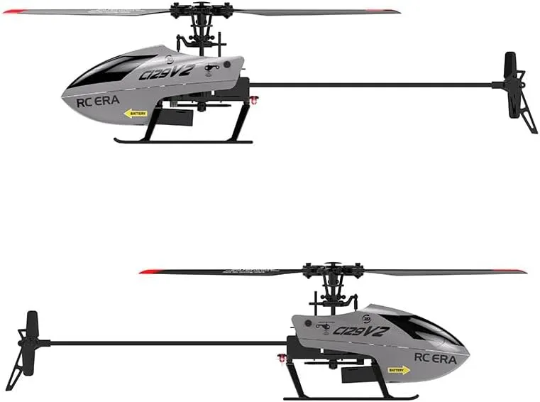 C129V2 Remote Control Helicopter with 6-Axis Gyro, 2.4GHz 4CH RC Military Aircraft 360° 3D Flips, One Key Take Off/Landing for Adults and Beginners
