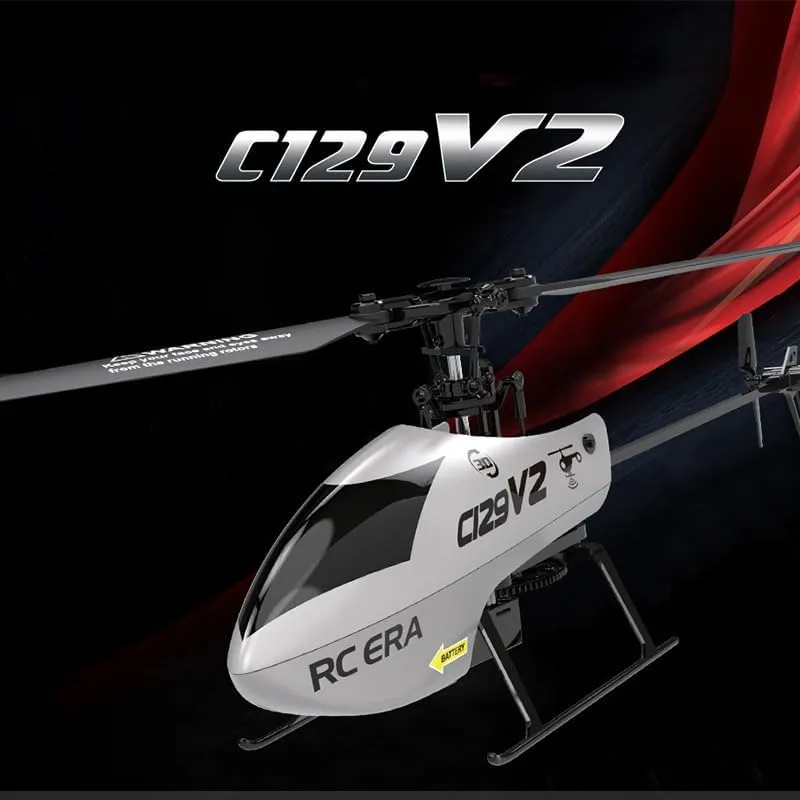 C129V2 Remote Control Helicopter with 6-Axis Gyro, 2.4GHz 4CH RC Military Aircraft 360° 3D Flips, One Key Take Off/Landing for Adults and Beginners