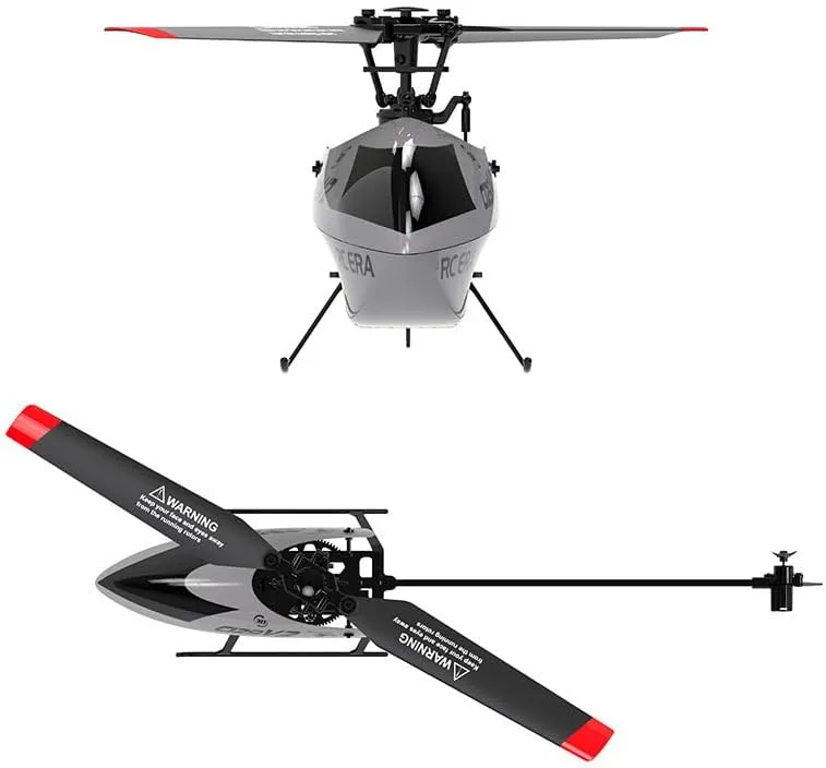 C129V2 Remote Control Helicopter with 6-Axis Gyro, 2.4GHz 4CH RC Military Aircraft 360° 3D Flips, One Key Take Off/Landing for Adults and Beginners