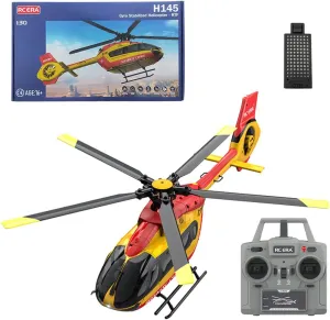 C190 H145 RC ERA Helicopter for Adult, 1/30 Scale 2.4G 6CH Single-Rotor Remote Control Helicopter, Flying Aircraft Model with Optical Flow Positioning & Six-axis Gyroscope