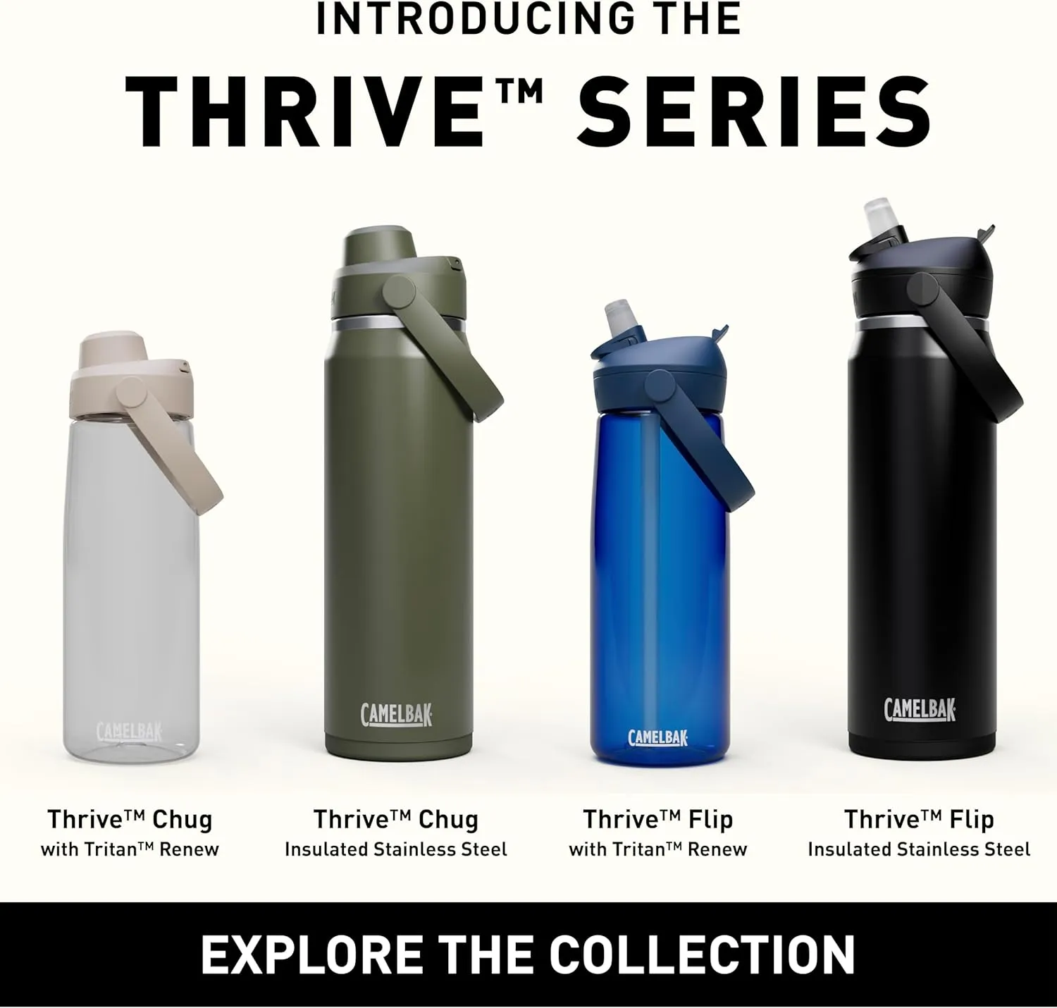 CamelBak Thrive Flip Straw Tritan Renew Water Bottle Purple Sky, 25oz