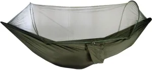 Camping Hammock,travel Hammock,Automatic Quick-open with Mosquito Net, Nylon Fabric, Suitable for Camping, Camping and Beach Scenarios.(Army green)