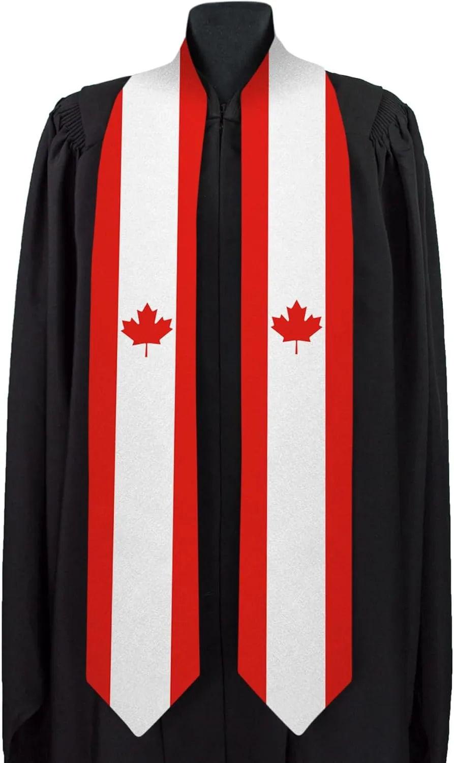 Canada Graduation Sash National Graduation Sash/Stole International Study Abroad Unisex Country Flag Graduation Sash (Canada)