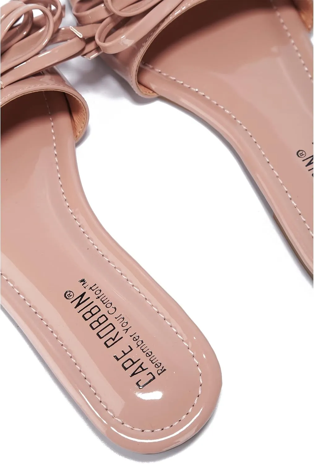 Cape Robbin LeMoney Jelly Flips Flops Sandals for Women, Flat Slides Womens Mules Slip On Shoes