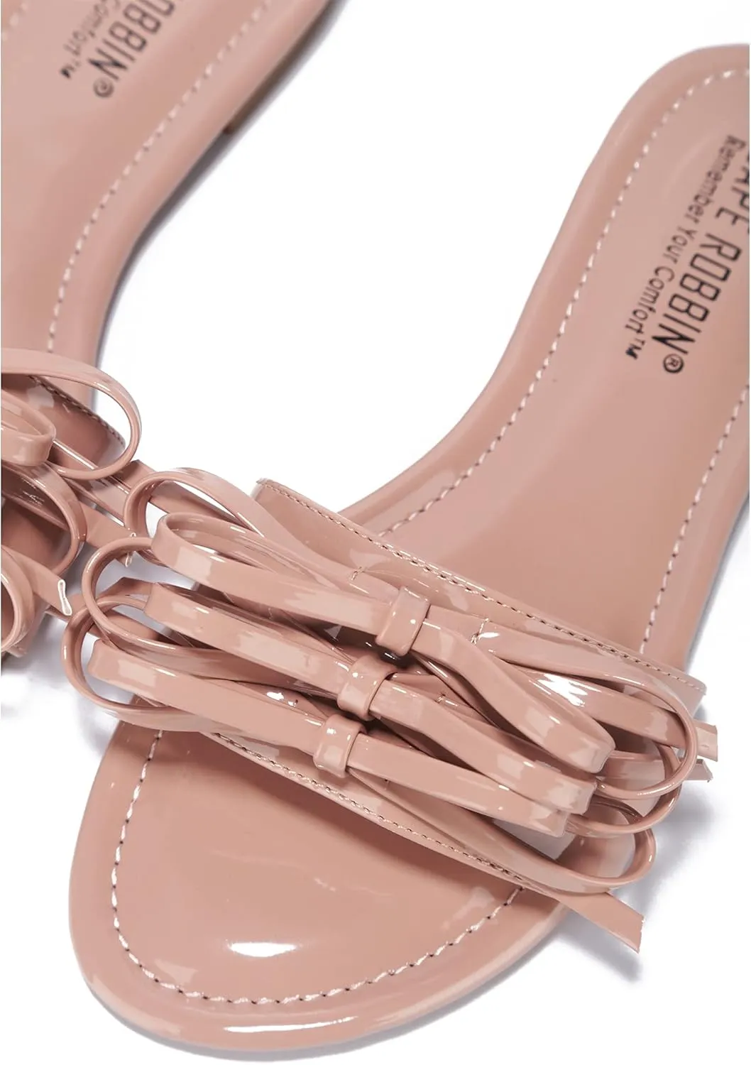 Cape Robbin LeMoney Jelly Flips Flops Sandals for Women, Flat Slides Womens Mules Slip On Shoes